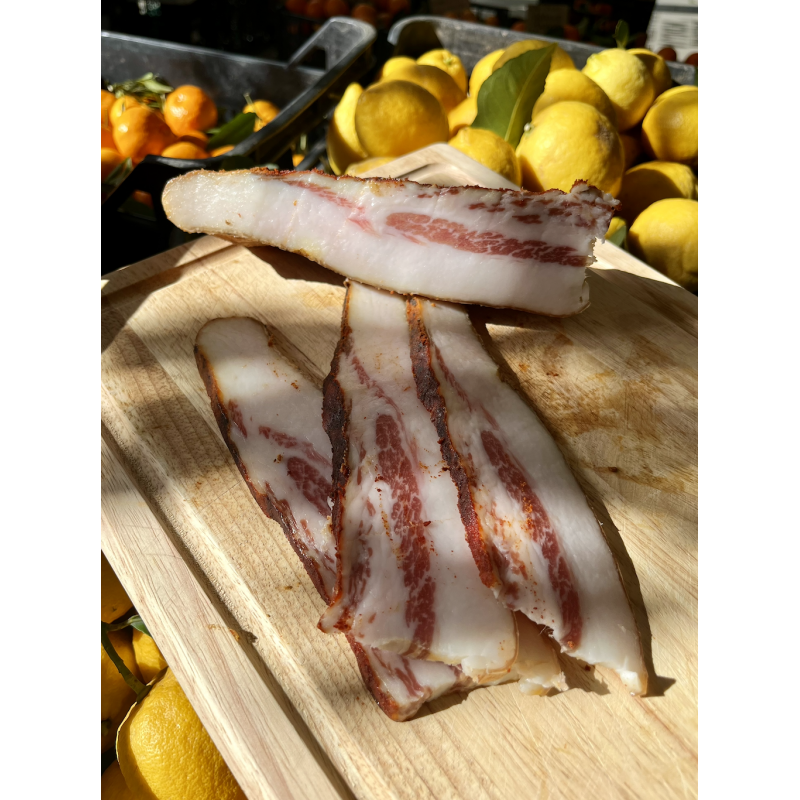 Guanciale pepato rosso piccante